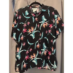 Vintage California Krush Women's Hawaiian shirts - Birds of paradise pattern